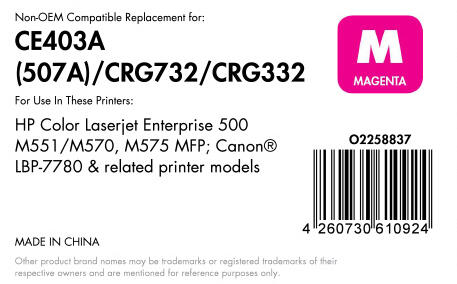 OFFICE-Partner Premium Toner - alternativ zu HP 507A (CE403A) - magenta OFFICE-Partner Premium Toner - alternativ zu HP 507A (CE403A) - magenta